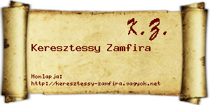 Keresztessy Zamfira névjegykártya